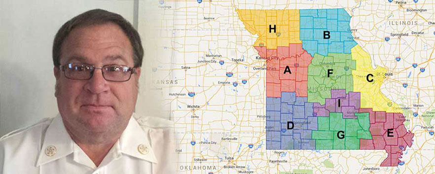 regional map with Bruce Parton portrait
