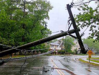 Downed power lines