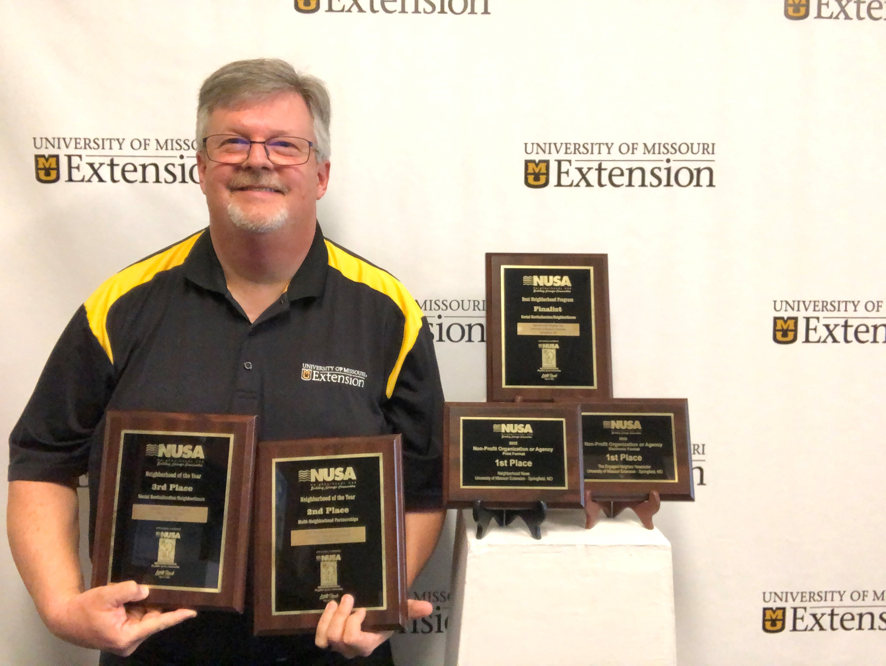 MU Extension Community Development Specialist David Burton was honored with five different awards at this year's 47th Annual National Conference of Neighborhoods USA.