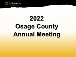 2022 Osage County Annual Meeting