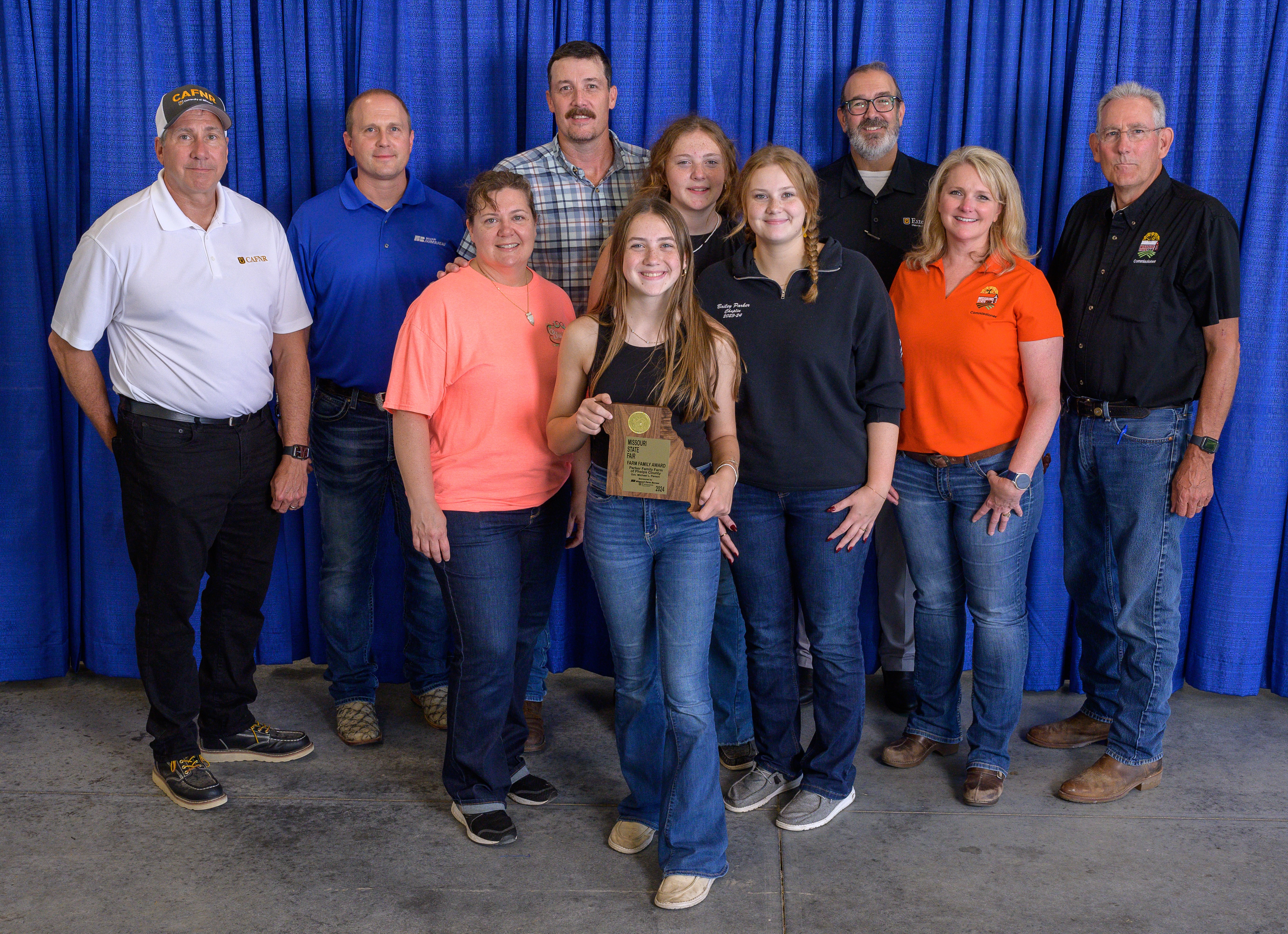 Parker family, 2024 Phelps County State Fair Farm Family