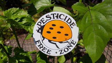 pesticide-free zone sign