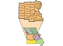 Link to a map of MU Extension's west central region