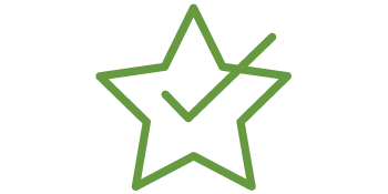star with checkmark