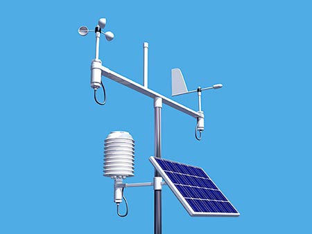 Weather station receiving transmissions