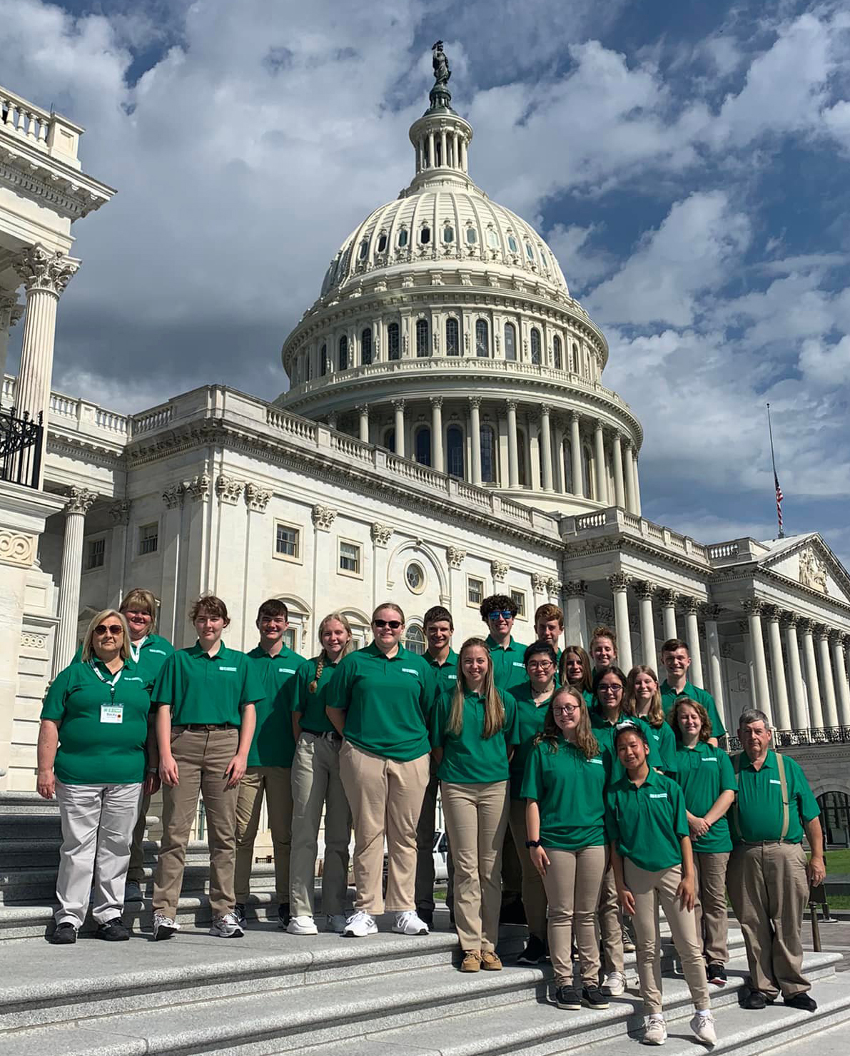 The Missouri 4-H delegation spent a day on Capitol Hill during the Citizenship Washington Focus event in July 2022.