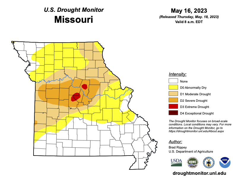 Farmers can make valuable contributions to weather reporting services by checking rain gauges and reporting the results. Reports to the Missouri Climate Center’s direct link to the National Drought Monitor have proved invaluable in recent drought years.