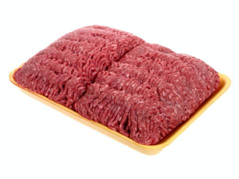 Package of ground beef 