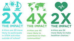 4-H Impact statement logos