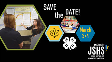 Save the Date March 3-4 for the Missouri Junior Science and Humanities Symposium