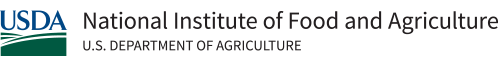 National Institute of Food and Agriculture, U.S. Department of Agriculture logo.