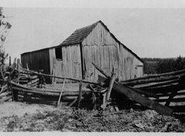 Old photo of barn