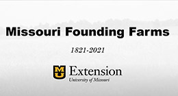 Missouri Founding Farms, title slide from Missouri State Fair slideshow