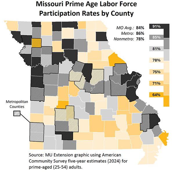 Late-career workers represented 38% of Missouri’s workforce in 2024, up from 29% in 2015.