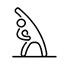 Illustration of person stretching