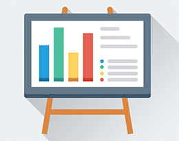 Icon of presentation poster with graphs