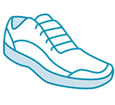 Sneaker icon to indicate physical activity