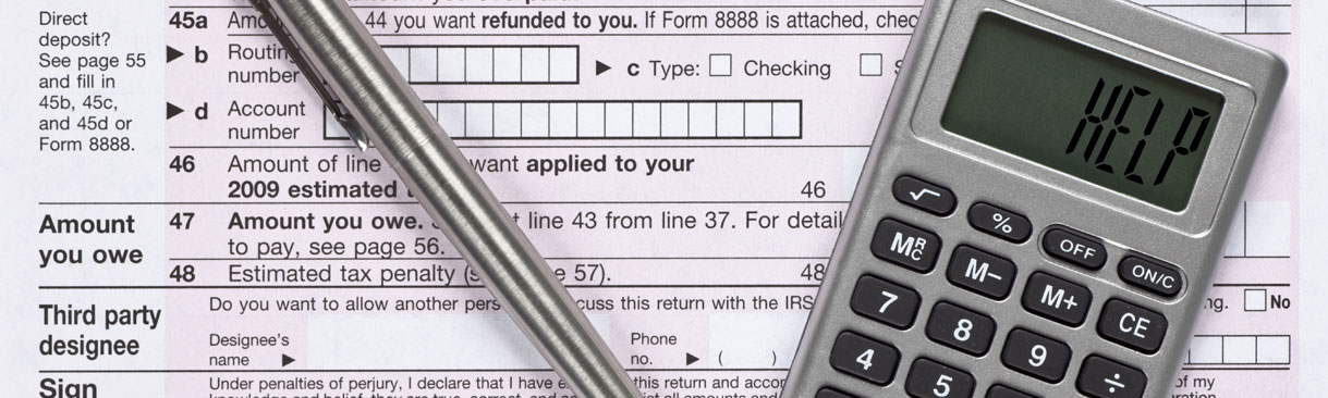 Tax forms with calculator