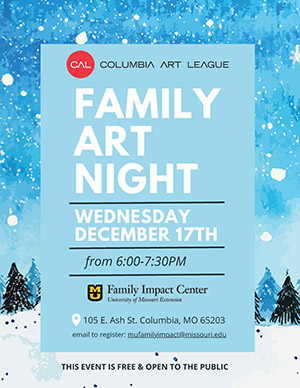 Family Art Night flyer