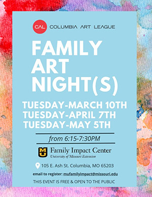 Family Art Night flyer