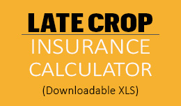 Link to Delayed Planting and Replanting Insurance Evaluator downloadable excel spreadsheet
