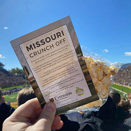 MO Crunch Off 2023 popcorn and flyer