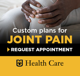 MU Health Care: Custom plans for joint pain. Request an appointment.