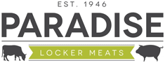 Paradise Locker Meats logo.