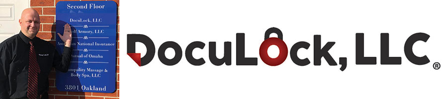 DocuLock logo and owner Paul Janicek.