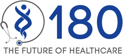 180 Healthcare logo.