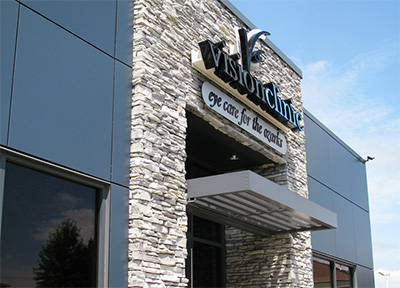A Vision Clinic storefront in southwest Missouri.