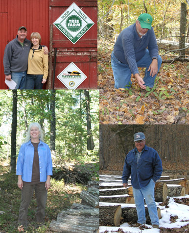 collage of people on their woodland