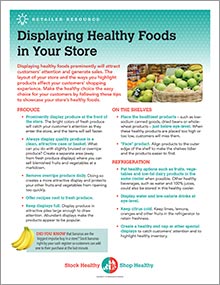 Displaying Healthy Foods in Your Store.