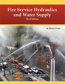 Cover of Fire Service Hydraulics and Water Supply, 3rd Edition Manual.