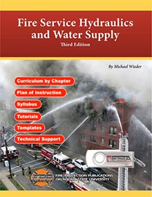 Cover of Fire Service Hydraulics and Water Supply, 3rd Edition Curriculum.