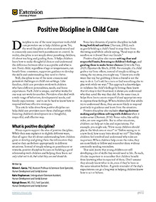 first page of Positive Discipline publication PDF