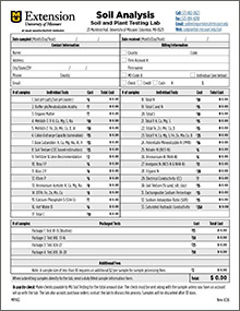 Soil Analysis Form