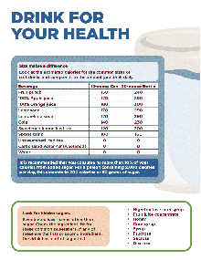 Build a healthy plate handout sharing tips for selecting the right balance of foods.