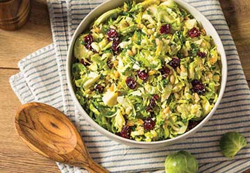 Brussels Sprouts, Cranberry, and Bulgur Salad