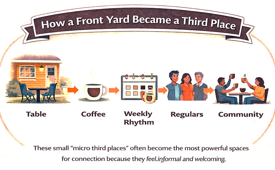 How a front yard became a third place.