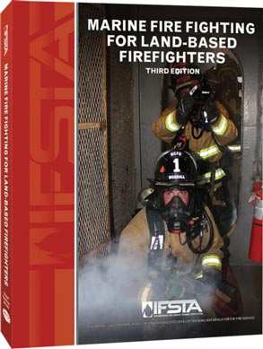 Marine Fire Fighting for Land-Based Firefighters, Third Edition Manual cover.