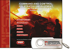 Command & Control: ICS Strategy Development, and Tactical Selections, Book 1 Curriculum cover and USB flash drive