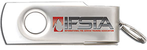 Fire Prevention Applications for Company Officers, First Edition Instructor Materials cover and USB flash drive