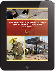 Fire Prevention Applications for Company Officers, First Edition Manual cover