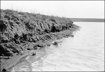 Wave action can cause excessive erosion to the face of the dam.