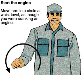 Start the engine.