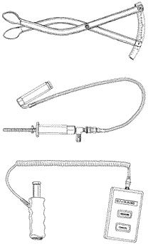 Instruments used to measure pelvic area in cattle