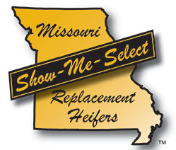 Missouri Show-Me-Select Replacement Heifers program logo.