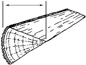 The maximum single cross section dimension.