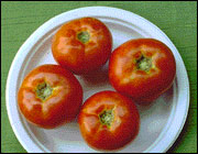 Examine display vegetables carefully for flaws